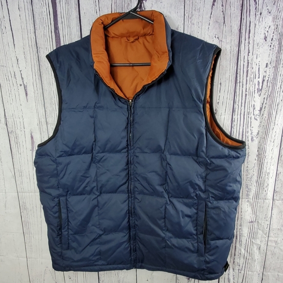 Eddie Bauer Bluebrown Mens Vest Xxl M3 